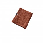 Serviette de toilette invite 30 x 50 cm Gaze de coton Gaia Terracotta